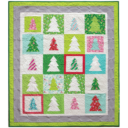 Quilt Inspiration: Free pattern day: Christmas quilts (part 1): Trees!