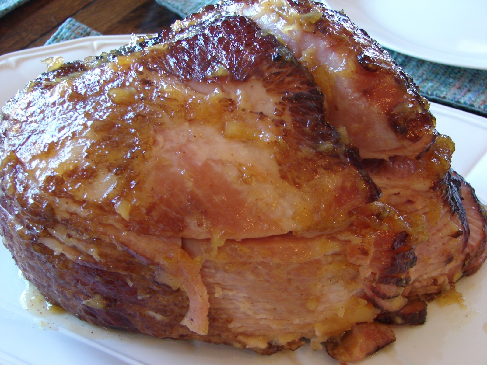A Bear in the Kitchen Pineapple Glazed Ham with Gravy