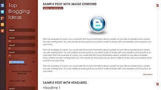 Daily post Blogger Template 
