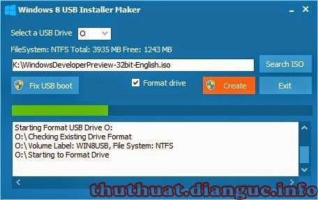 Phần mềm tạo boot USB windows 8 cài đặt windows 8 bằng usb