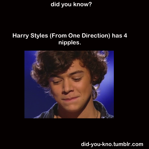 Harry Styles has 4 nipples one direction member