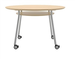 Mystic Series Mobile Meeting Table with Round Surface