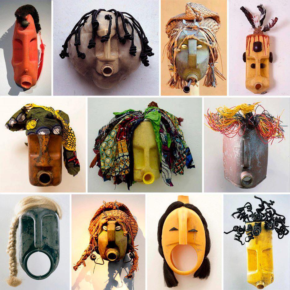Fresh Trash DIY recycling from a detergent jag to an african mask