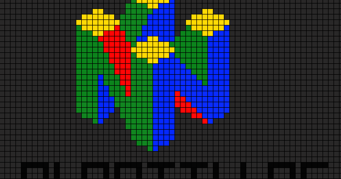 Plantillas PixelArt: Logo Nintendo 64