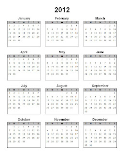  Printable Calendars on Free Printable Calendar 2012  September 2011