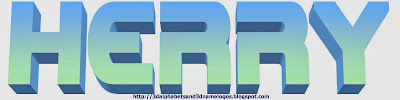 Herry 3D Name Logo