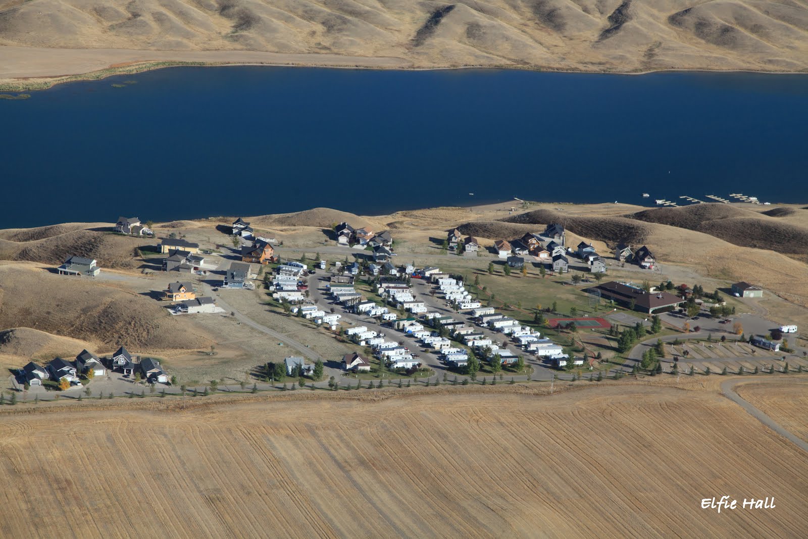 Lake McGregor Country Estates Aerial View of Phase One at the resort