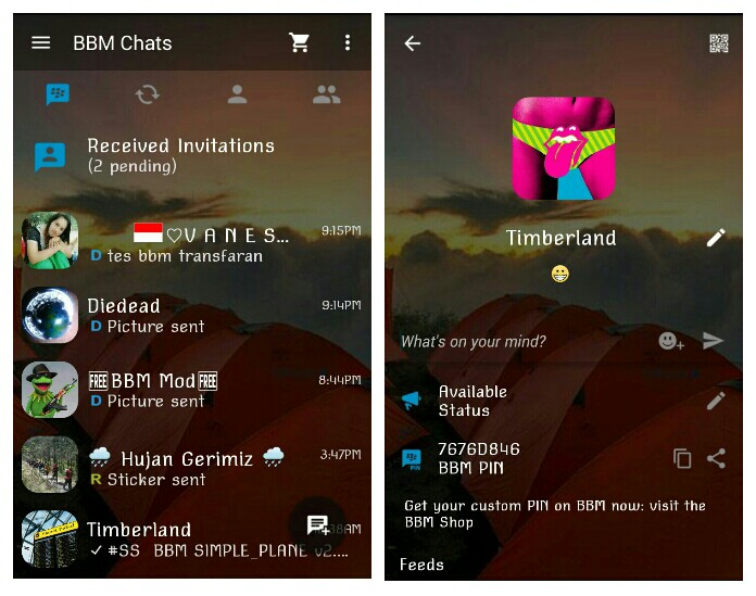 BBM Simple Transparan Versi 2.9.0.45 NgibadPunya