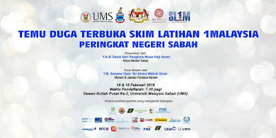 SL1M Skim Latihan 1Malaysia Peringkat Sabah Temuduga Terbuka