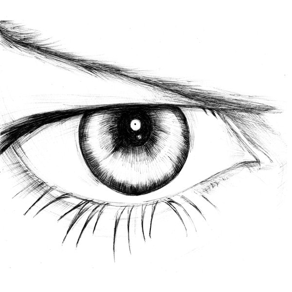 funny pictures: Eye drawing simple for female eye