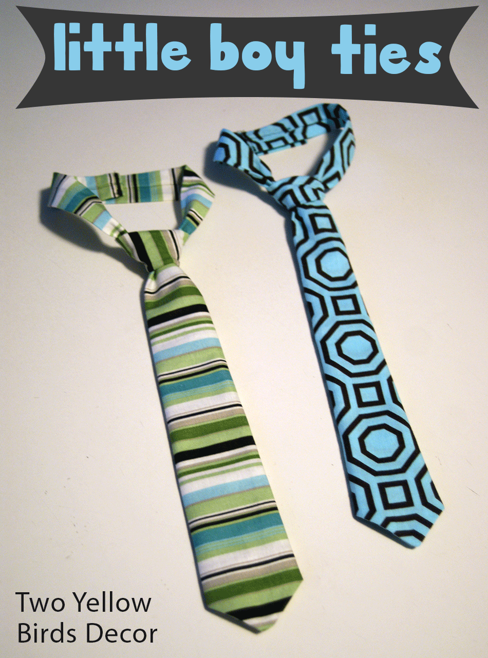 Two Yellow Birds Decor Little Boy Ties