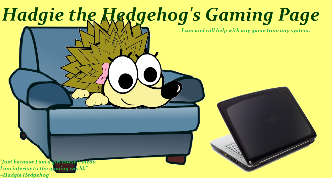 Hadgie the Hedgehog's Gaming