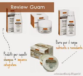Guam review shampoo impacco e burro corpo