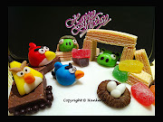 My special designed Angry Birds Birthday cake which I would love to simulate .