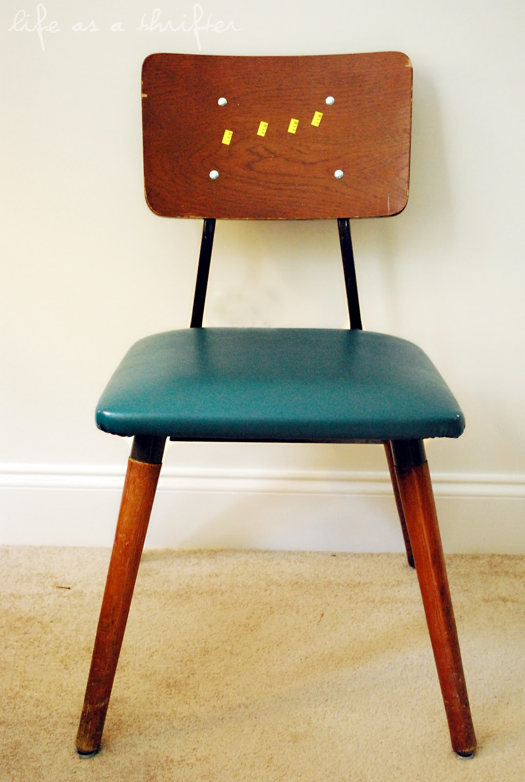 Life as a Thrifter How to Reupholster a Chair Seat