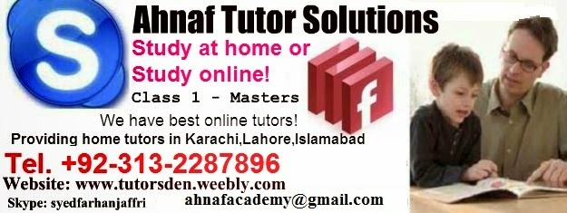 Online tutor in Lahore and Home tuition Lahore Tutor Academy Teacher Provider MBA O'level GCSE
