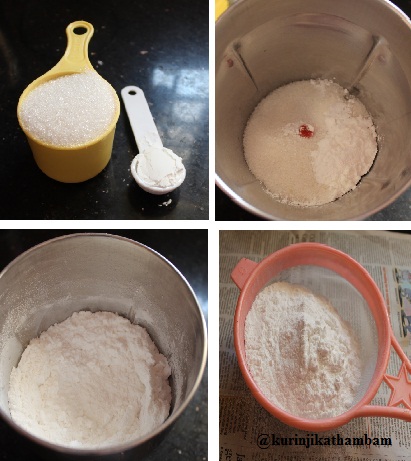 Homemade Confectioners’ Sugar / Icing Sugar ~ Kurinji Kathambam