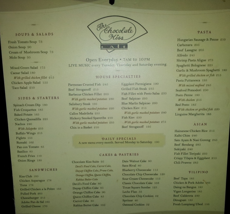 Pinoy Roadtrip UP DILIMAN Chocolate Kiss Cafe at Night