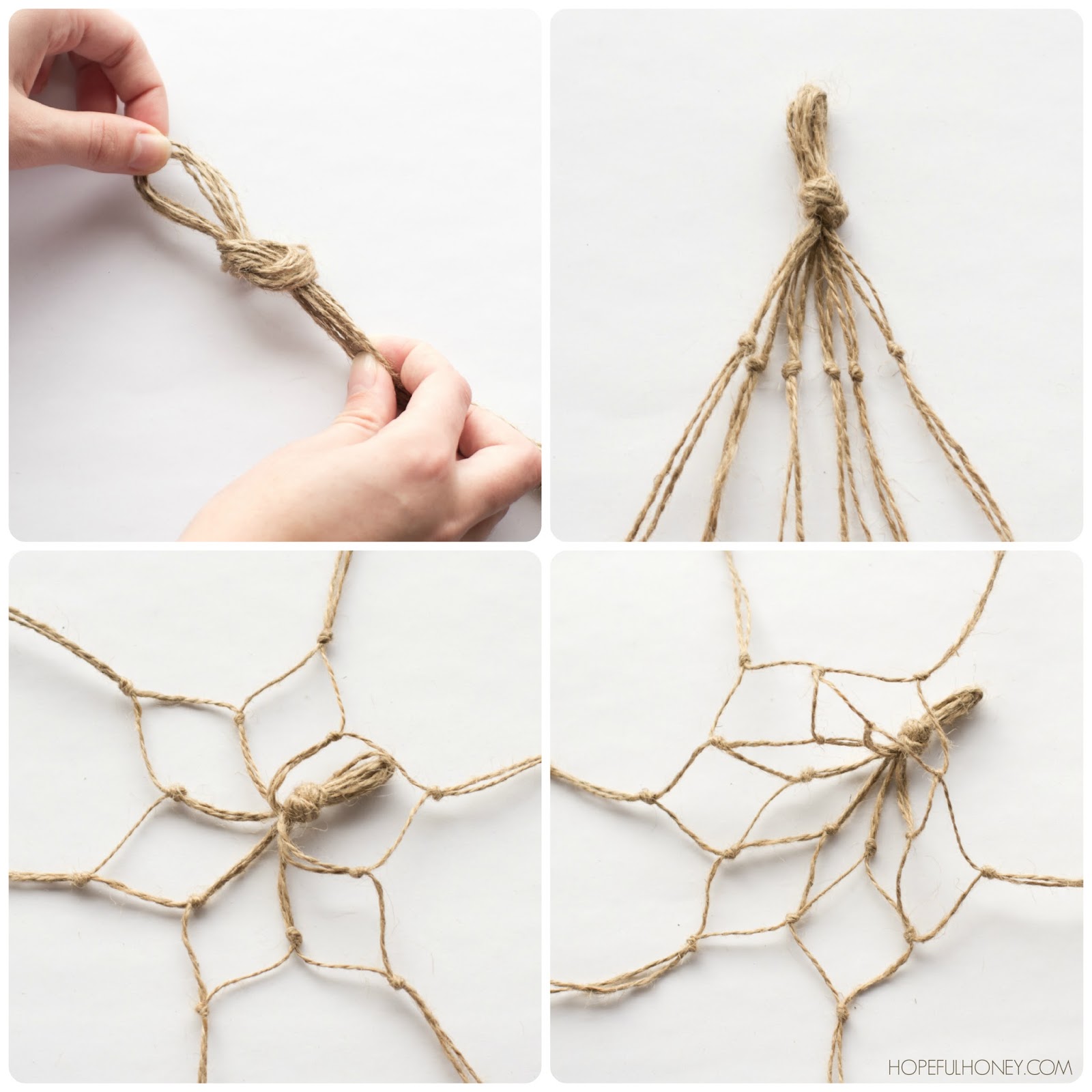 OrganizArte DIY Boho Macrame Hanging Jars