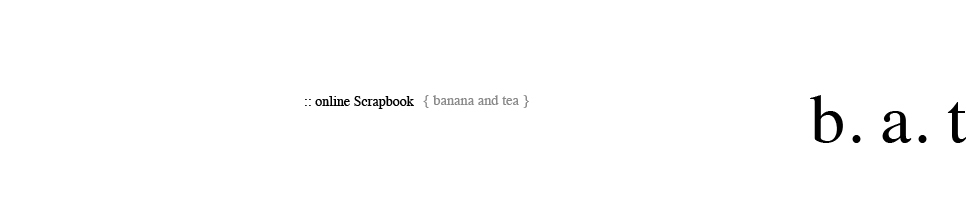 banana and tea