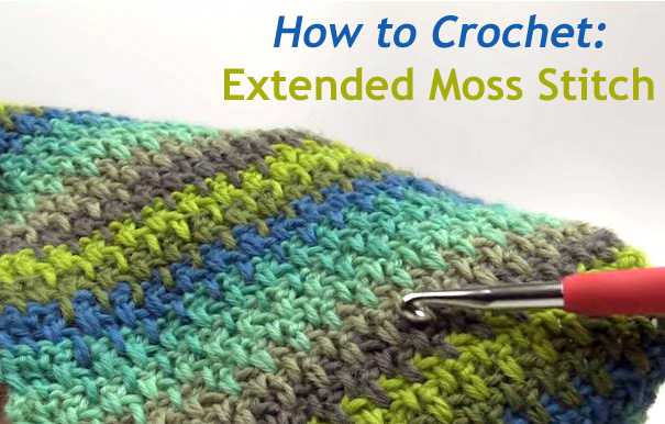 How to Crochet Extended Moss Stitch Handy & Homemade