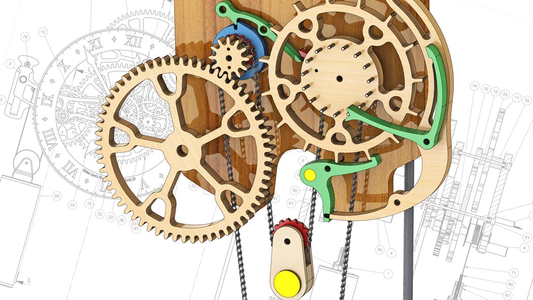 Wooden Clocks Remontoire for Woodenclocks