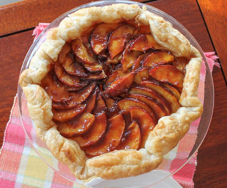 Food Lust People Love Brown Sugar Nectarine Tart FridayPieDay