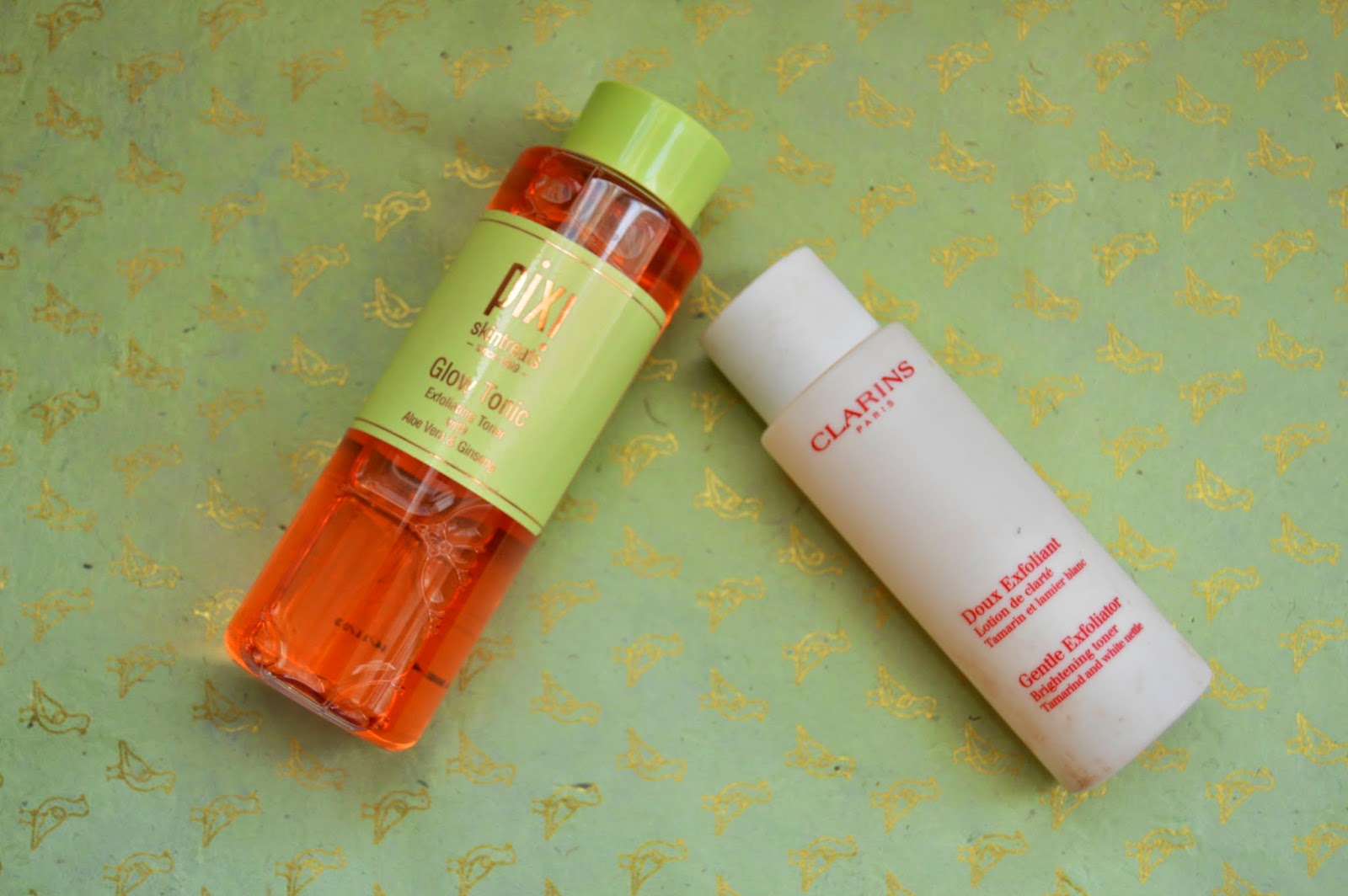 Battle of the Toners Pixi Glow Tonic Vs Clarins Gentle Exfoliator