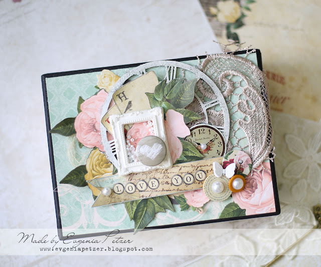 Gift box by Evgenia Petzer using Juliet collection Bo Bunny