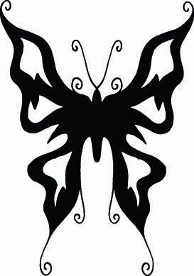butterfly tattoo stencil 17 full size