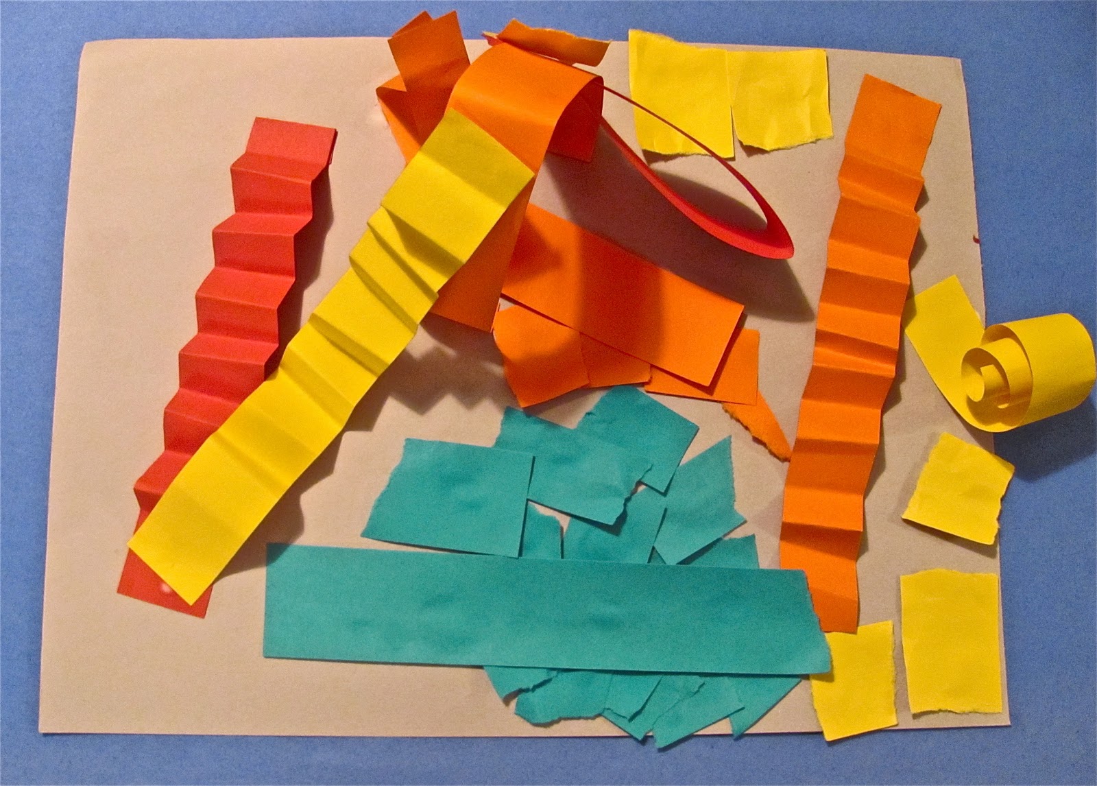 The Chocolate Muffin Tree Construction Paper Strip Sculpture