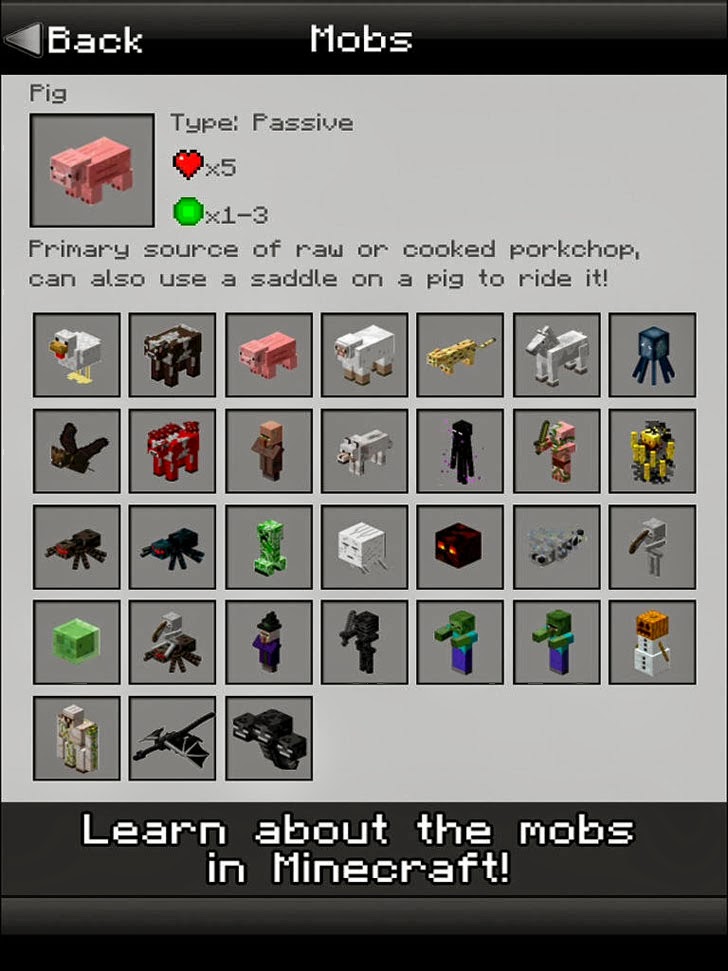MineHQ - Mobs And Crafting Guide With Skins For Minecraft App iTunes App By Ocean Red, LLC - FreeApps.ws