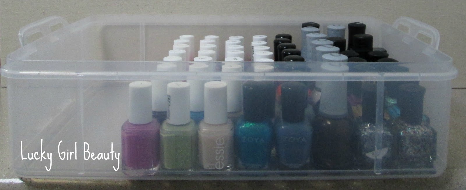 Lucky Girl Beauty How to organize and store you nail polishes