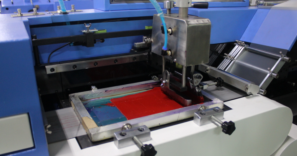 Screen printing machine for Clothing label/narrow fabric/elastic tapes