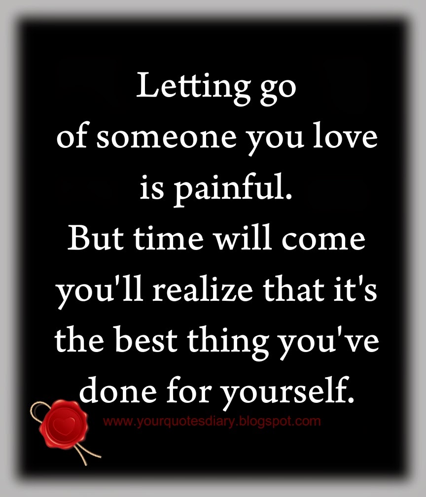 when to let someone go in a relationship
