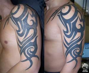 Torso Tribal Tattoo