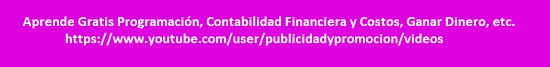 Aprende Gratis Programacion, Contabilidad Financiera y de Costos, Ganar Dinero, etc.