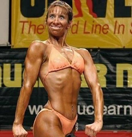 funny female bodybuilder FBB fan or not you got to admit this photo is 
