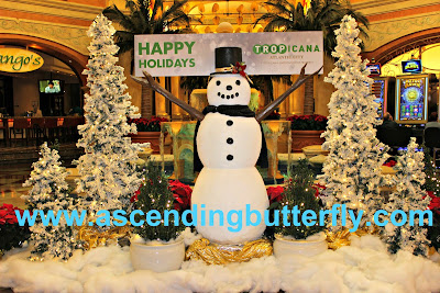 Happy Holidays Snowman Tropicana Atlantic City Casino 2015 Holiday Tree Lighting