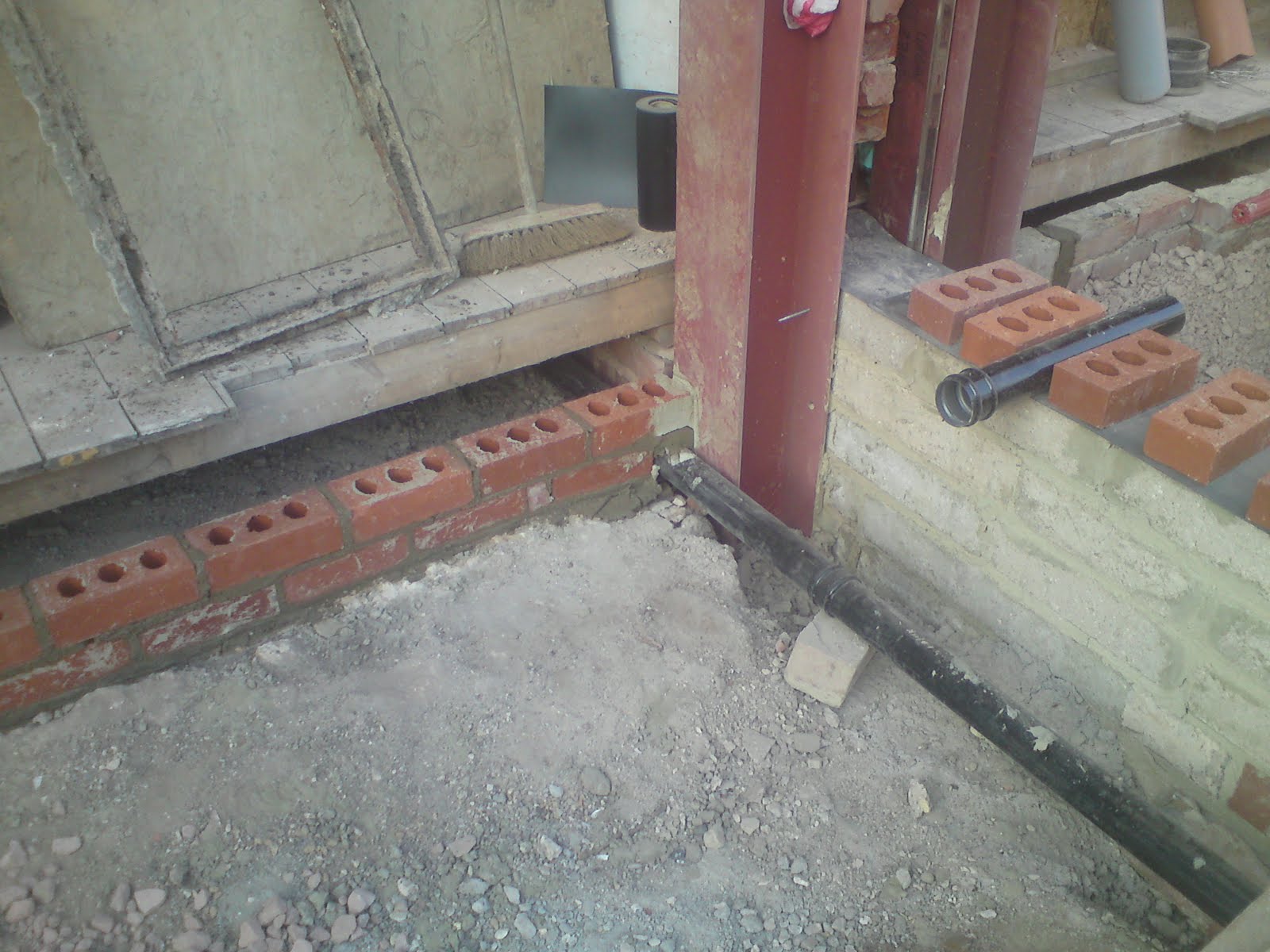 Victoria Road Extension Sub base for the concrete slabs.