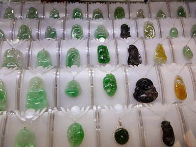 jade pendants with white black and yellow color