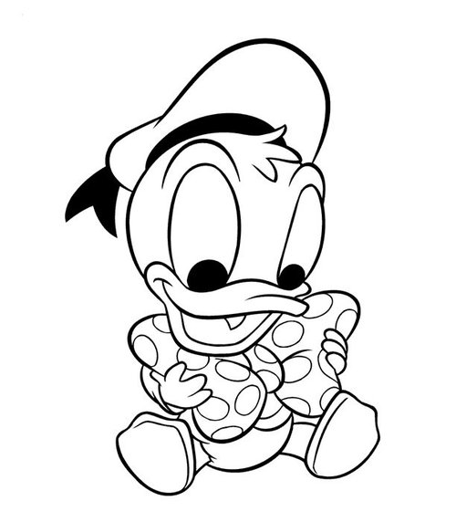 Baby Donald Duck Coloring Pages