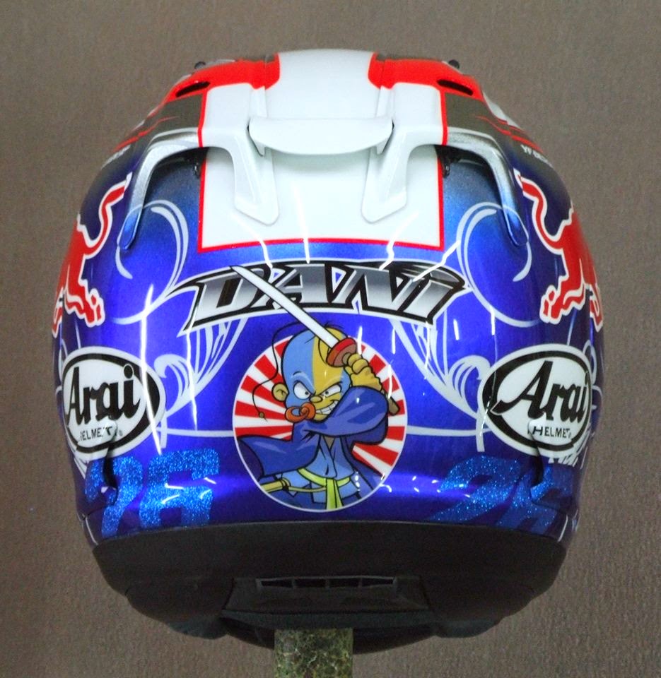 Racing Helmets Garage Arai RXGP D.Pedrosa Jerez 2014 by YF Design