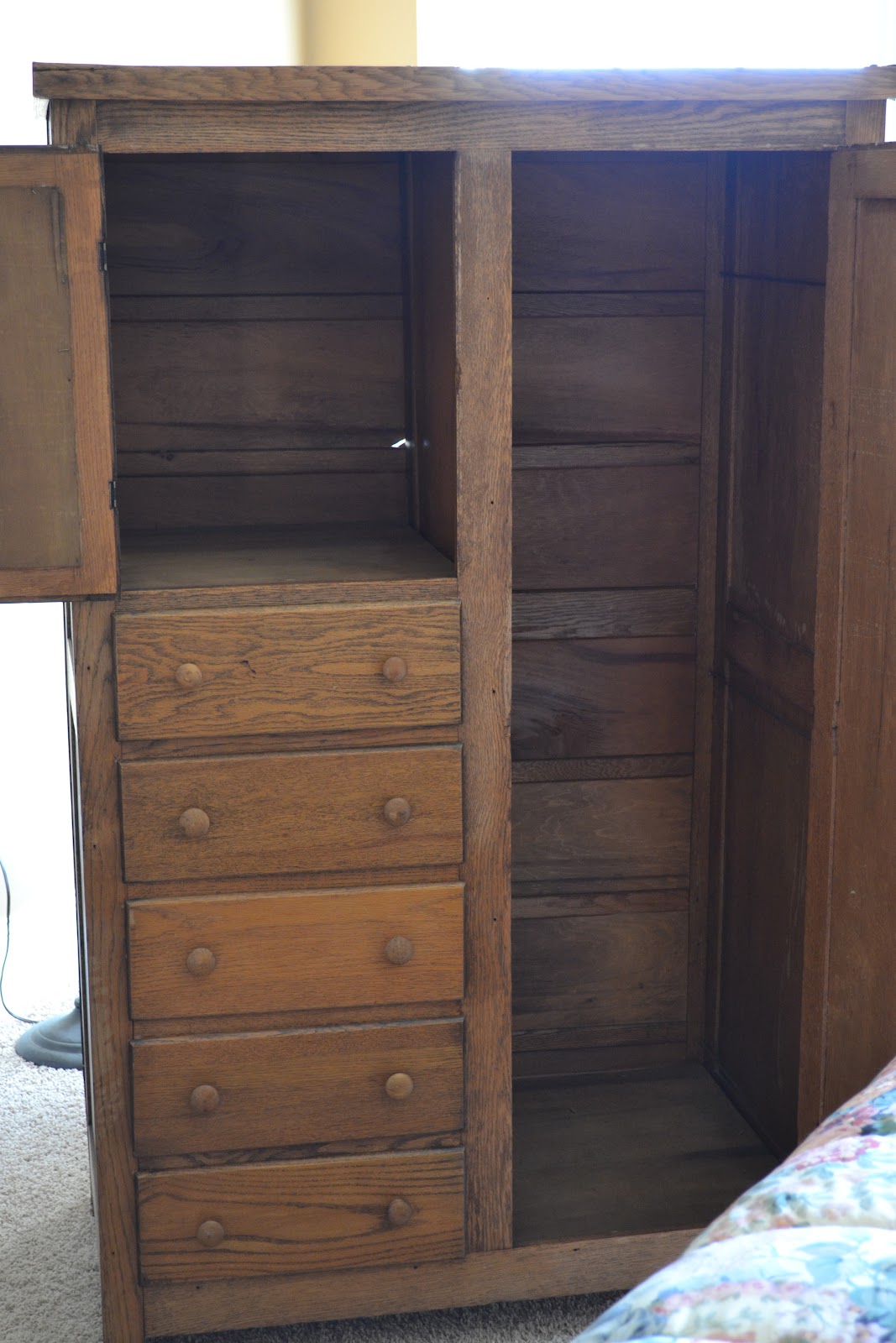 Erin's 2 Cents Repurposing an Armoire