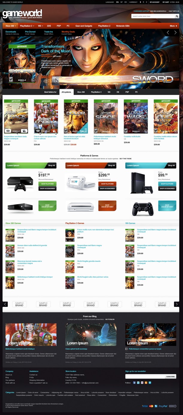 GameWorld new WooCommerce Game Theme Download New Themes