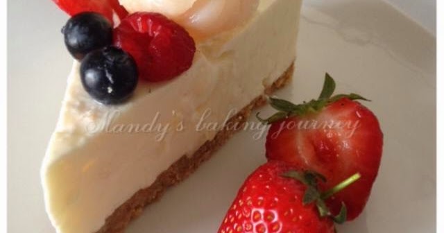 Frozen cheese cake recipe Mandy's baking journey: Lychee Cheesecake (non bake)