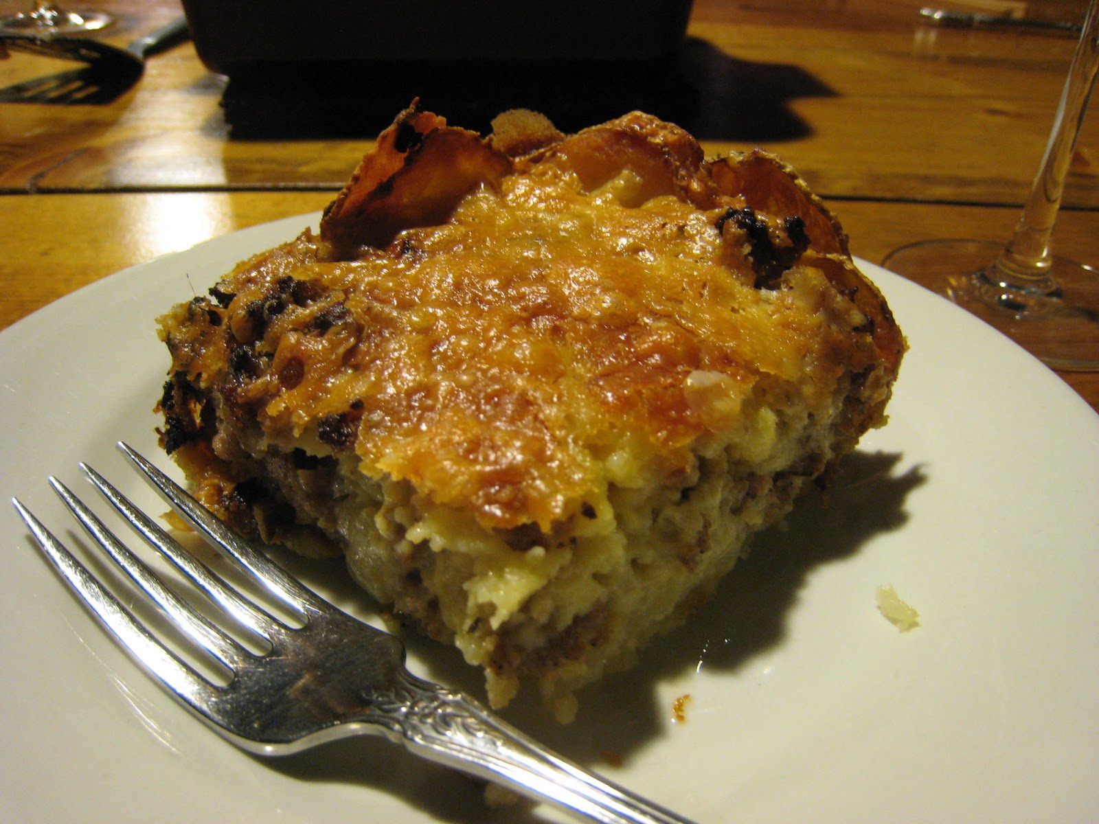 HomeMaking Beyond Maintenance Sausage Cheese Pie With Potato Crust
