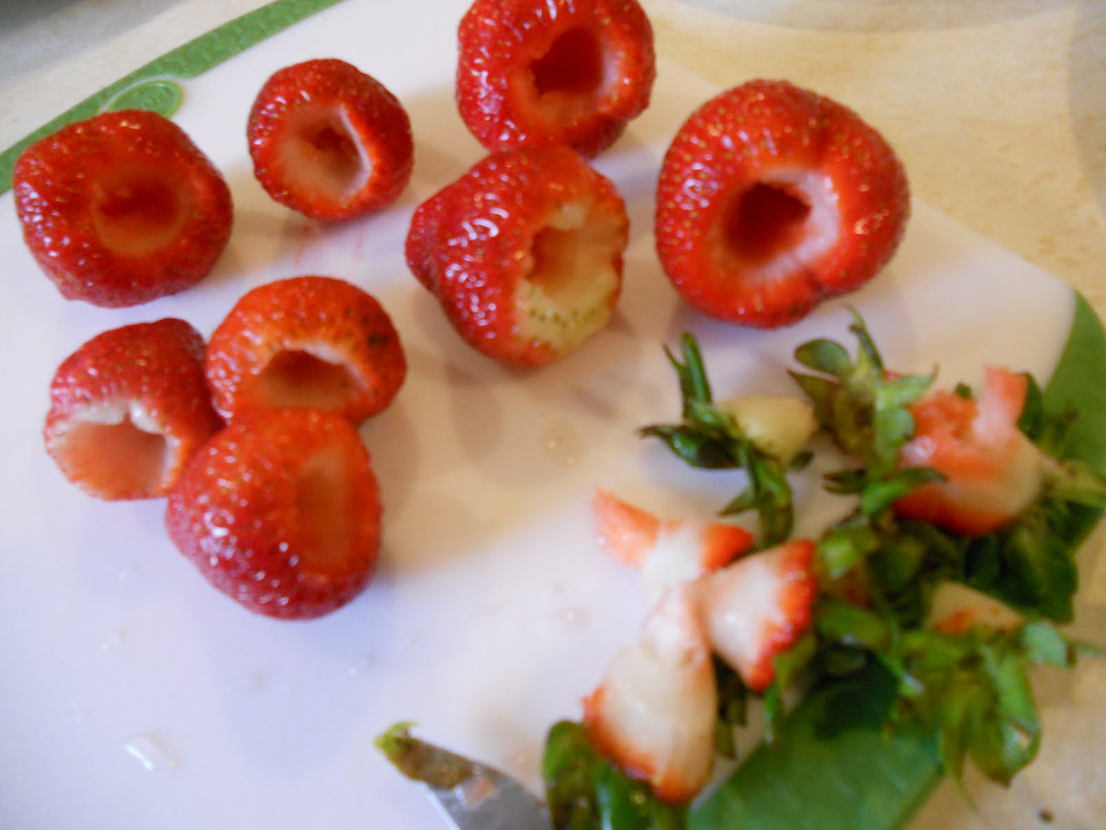 Hulling Strawberries