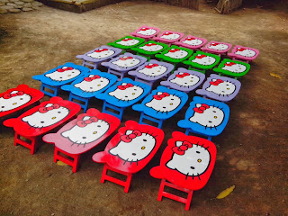 Meja Lipat Anak Hello Kitty
