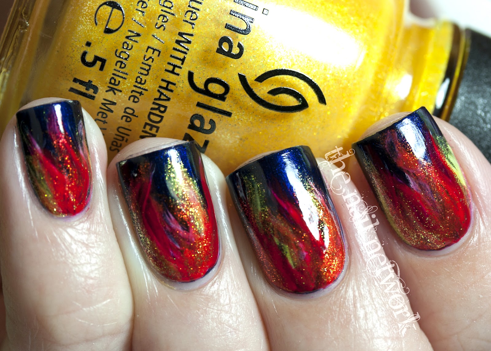 The Nail Network "Girl on Fire" Mani Tutorial